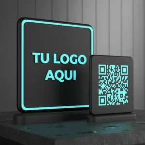 Tótem Cartel Menú Código Qr Dinámico Personalizado Logo 3d x 5 u.
