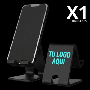 1 U. SOPORTE STAND CELULAR LOGO PERSONALIZADO 3D