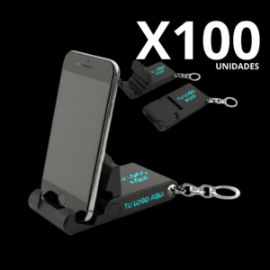 x100 LLAVEROS PORTA CELULAR PERSONALIZADOS LOGO 3D